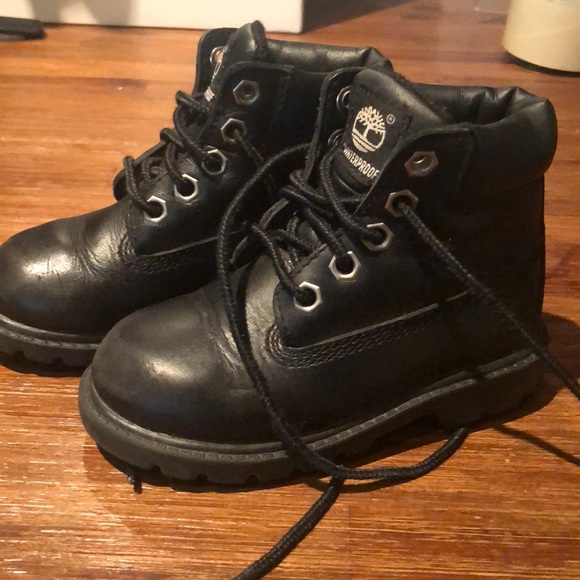 timberland waterproof black boots